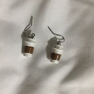 Charming Charlie coffee earrings